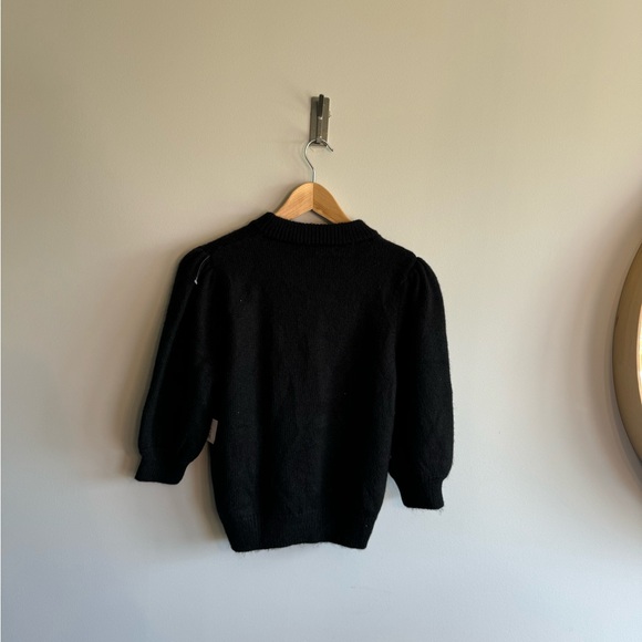 NWT BB Dakota mock neck puff sleeve large polyester sweater… - Picture 6 of 6